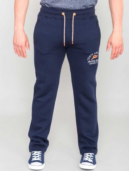 D555 Chilworth Open Hem Jogger Navy - Trenirke & Kratke trenirke - Moške Trenirke za Močnejše Postave