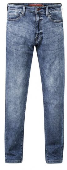 D555 Taurus Fit Stretch Jeans With Sandblasting - Kavbojke & hlače - Moške Kavbojke in Hlače za Močnejše Postave