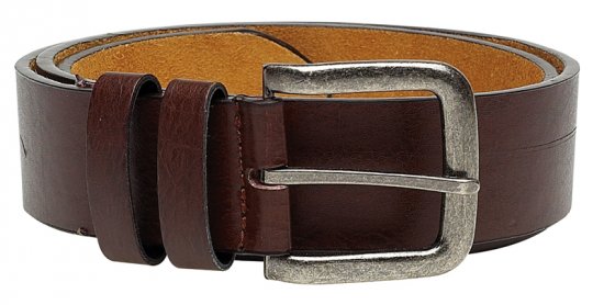 Duke Brown Leather belt, 4cm - Pasovi - Moški Pasovi Večje Velikosti