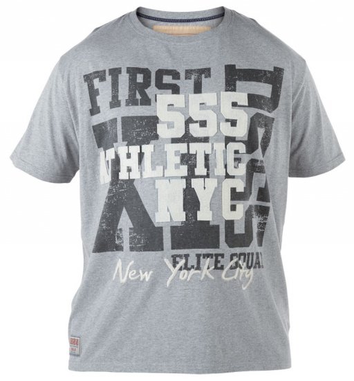 D555 NYC Athletic T-shirt - Kratke Majice - Moške kratke majice za močnejše postave