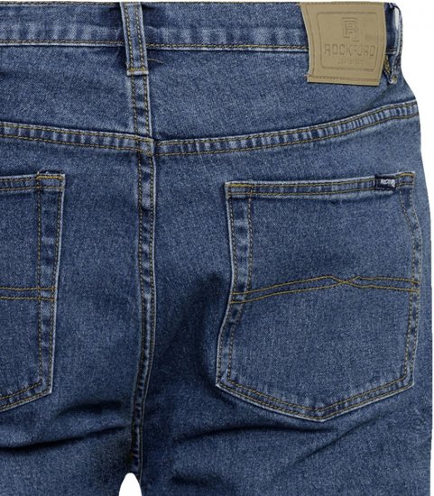 Rockford Carlos Stretch Jeans Blue - Kavbojke & hlače - Moške Kavbojke in Hlače za Močnejše Postave