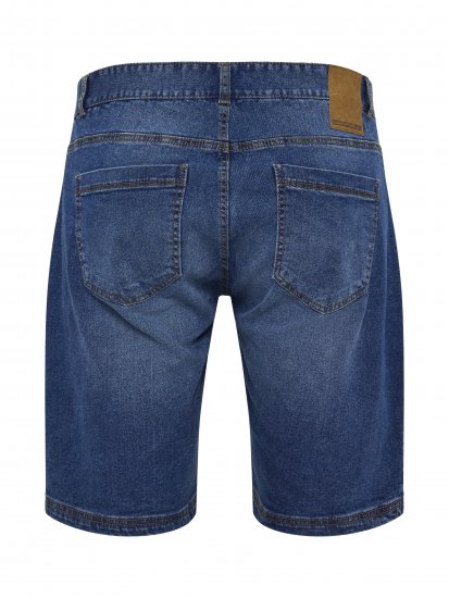North Latitude 51336 denim kratke hlače modre - Kratke hlače - Moške Kratke Hlače za Močnejše Postave