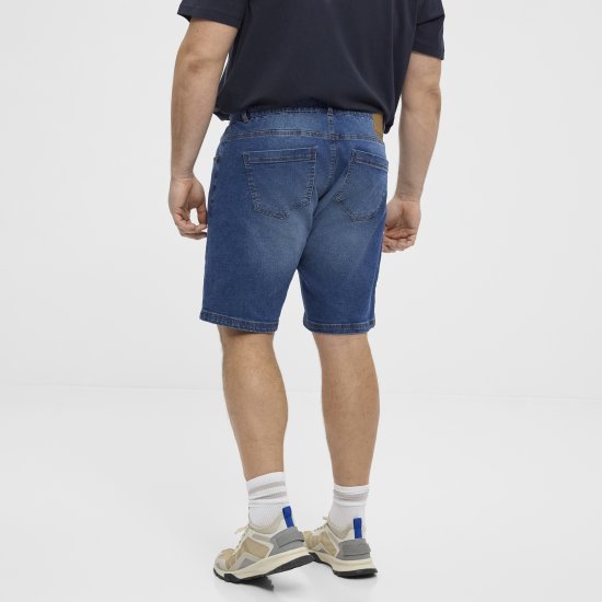 North Latitude 51336 denim kratke hlače modre - Kratke hlače - Moške Kratke Hlače za Močnejše Postave