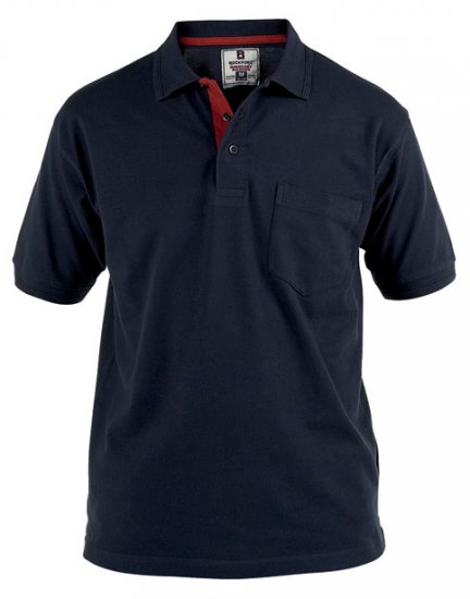 Rockford Polo Navy - Polo majice - Moške Polo Majice za Močnejše Postave