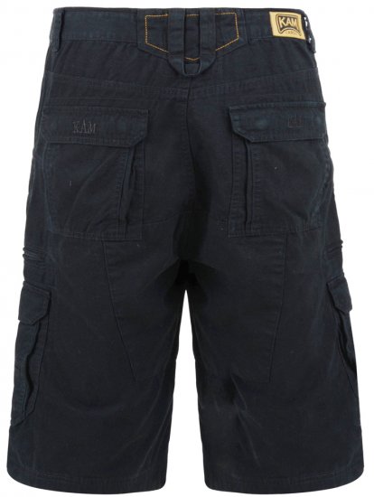 Kam Jeans Cargo Shorts Black - Kratke hlače - Moške Kratke Hlače za Močnejše Postave