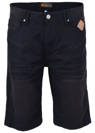 Kam Jeans Marco Shorts Black - Kratke Hlače - Moške Kratke Hlače za Močnejše Postave
