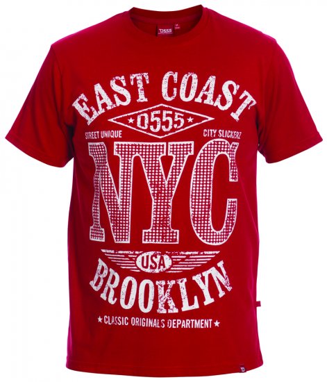 D555 Riga Tee + Shirt - Srajce - Moške srajce za Močnejše Postave