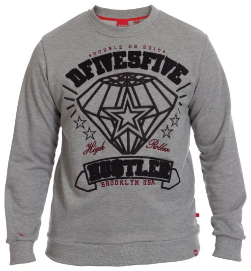 D555 Hustler Sweat - Puloverji & jopice - Moški Puloverji & Jopice za Močnejše Postave