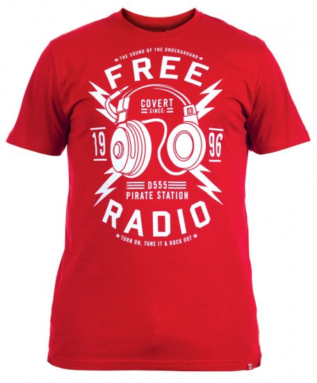 D555 Finely Tee + Shirt - Srajce - Moške srajce za Močnejše Postave