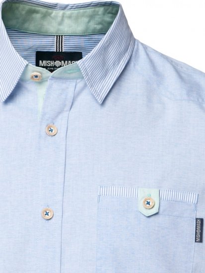 Mish Mash Covent Garden Blue - Srajce - Moške srajce za Močnejše Postave