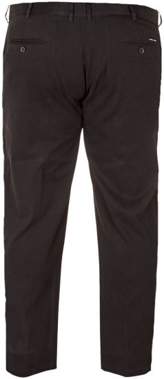 D555 Bruno Stretch Chino pants with Extenda Waist Black - Kavbojke & hlače - Moške Kavbojke in Hlače za Močnejše Postave