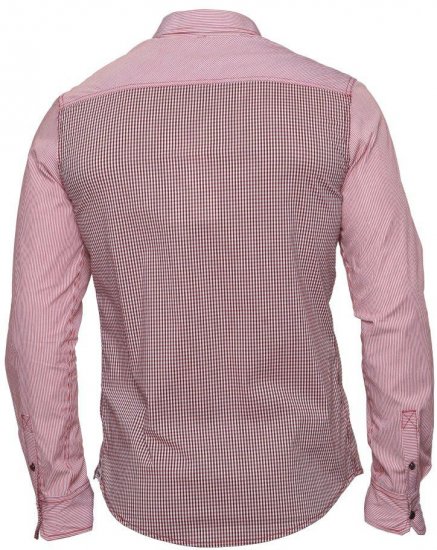 Mish Mash Bewilder Red - Srajce - Moške srajce za Močnejše Postave