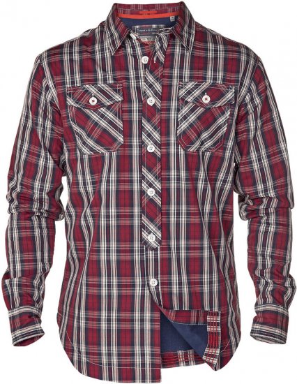 D555 Cuba Wine - Srajce - Moške srajce za Močnejše Postave