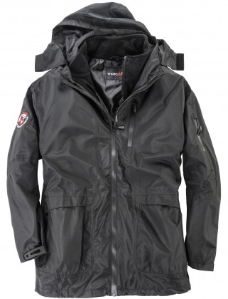 Marc & Mark 3-in-1 Genf Winter Jacket Black - Jakne - Moške bunde za Močnejše Postave