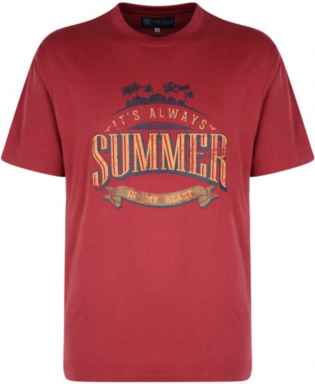 Kam Jeans Summer Beach 2-pack T-shirt - Kratke Majice - Moške kratke majice za močnejše postave