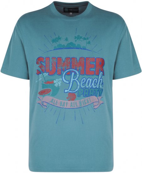 Kam Jeans Summer Beach 2-pack T-shirt - Kratke Majice - Moške kratke majice za močnejše postave