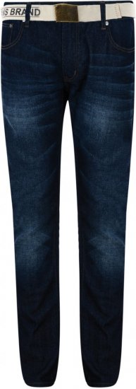Forge George Belted Regular Jeans - Kavbojke & Hlače - Moške Kavbojke in Hlače za Močnejše Postave