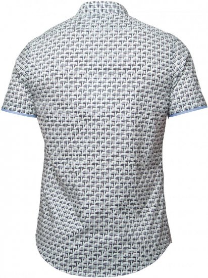 Mish Mash Tadley Mint-Navy - Srajce - Moške srajce za Močnejše Postave