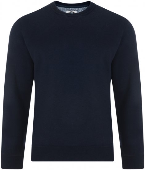 Kam Jeans Sweatshirt Navy - Puloverji & jopice - Moški Puloverji & Jopice za Močnejše Postave
