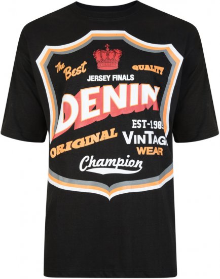 Kam Jeans Twin Pack League Tee - Kratke Majice - Moške kratke majice za močnejše postave