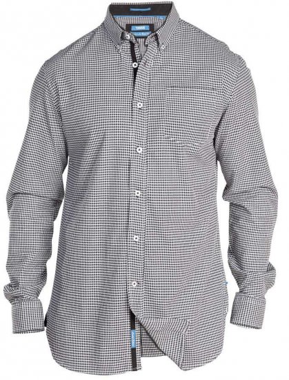 D555 Garret Shirt With Contrast Details - Srajce - Moške srajce za Močnejše Postave