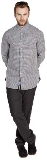 D555 Garret Shirt With Contrast Details - Srajce - Moške srajce za Močnejše Postave