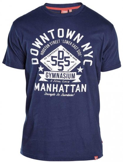 D555 TRUMAN Long Sleeve Shirt & T-shirt Combo - Srajce - Moške srajce za Močnejše Postave