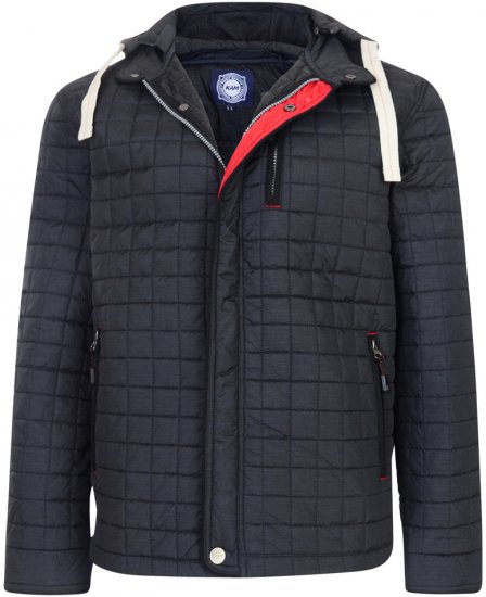 Kam Jeans Quilted Fashion Jacket - Jakne - Moške bunde za Močnejše Postave