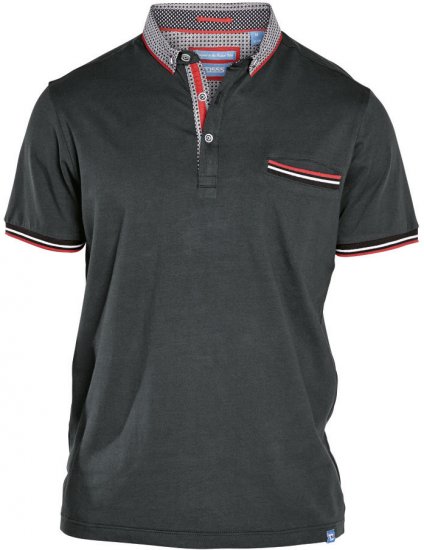 D555 ALLEN Short Sleeve Polo - Polo majice - Moške Polo Majice za Močnejše Postave