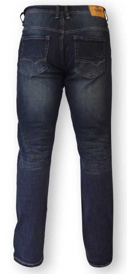 D555 BOURNE Tapered Dark Vintage Stretch Jeans - Kavbojke & hlače - Moške Kavbojke in Hlače za Močnejše Postave