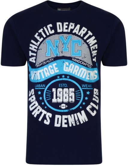 Kam Jeans Athletic Department 2-p T-shirt - Kratke Majice - Moške kratke majice za močnejše postave