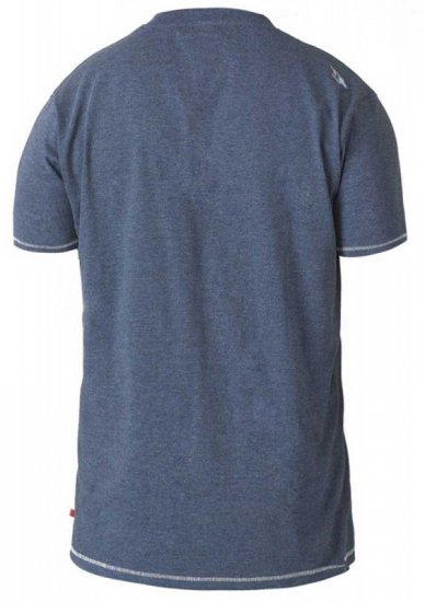 D555 RUEBEN NY City Print T-Shirt Denim - Kratke Majice - Moške kratke majice za močnejše postave