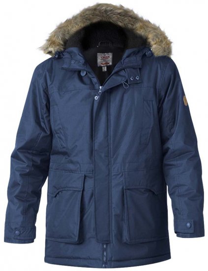 D555 Lovett Parka Navy - Jakne - Moške bunde za Močnejše Postave