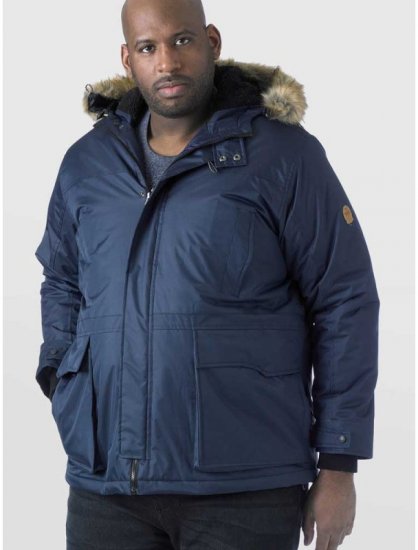 D555 Lovett Parka Navy - Jakne - Moške bunde za Močnejše Postave