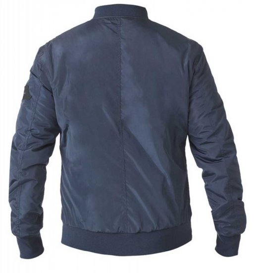 D555 Pedro Bomber Jacket Navy - Jakne - Moške bunde za Močnejše Postave