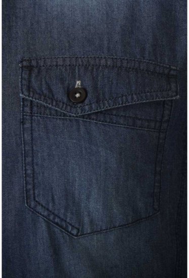 D555 Tobias LS Vintage Denim Shirt - Srajce - Moške srajce za Močnejše Postave