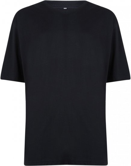Motley Denim V-neck T-shirt Black - Kratke Majice - Moške kratke majice za močnejše postave
