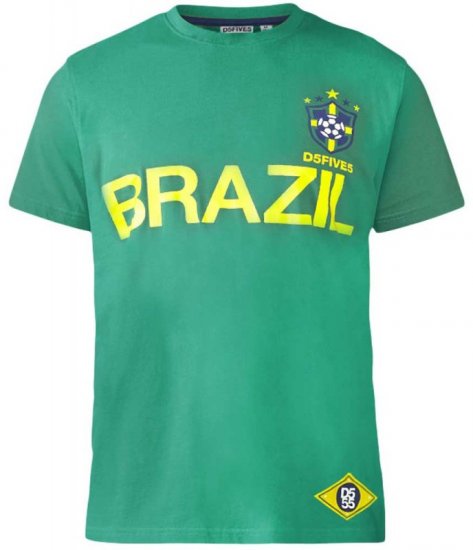D555 Ricardo T-shirt Green - Kratke Majice - Moške kratke majice za močnejše postave