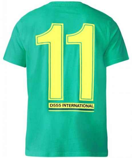 D555 Ricardo T-shirt Green - Kratke Majice - Moške kratke majice za močnejše postave