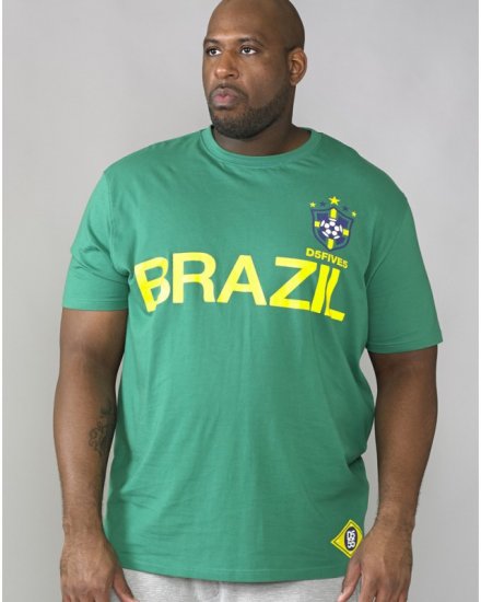 D555 Ricardo T-shirt Green - Kratke Majice - Moške kratke majice za močnejše postave