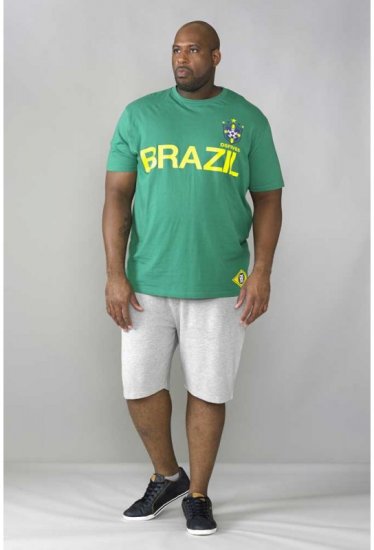 D555 Ricardo T-shirt Green - Kratke Majice - Moške kratke majice za močnejše postave