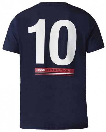 D555 Leon T-shirt Navy - Kratke Majice - Moške kratke majice za močnejše postave
