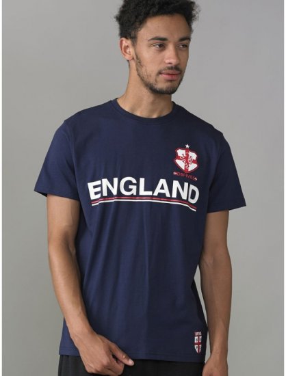 D555 Leon T-shirt Navy - Kratke Majice - Moške kratke majice za močnejše postave