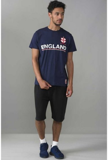 D555 Leon T-shirt Navy - Kratke Majice - Moške kratke majice za močnejše postave
