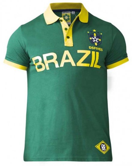 D555 Silva Polo Green - Polo majice - Moške Polo Majice za Močnejše Postave