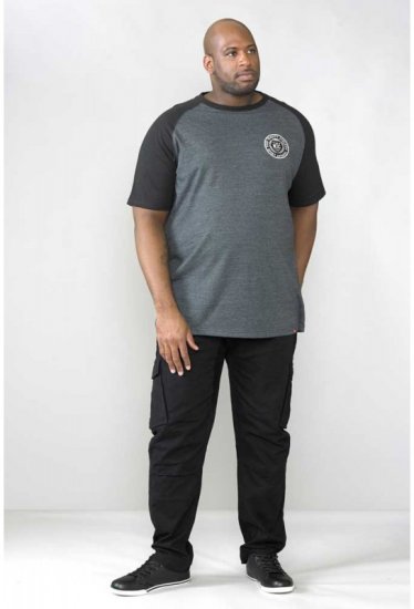 D555 Nelson Stretch Tapered Cargo Pants Black - Kavbojke & hlače - Moške Kavbojke in Hlače za Močnejše Postave