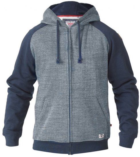 D555 Cristiano Hoodie Blue/Navy - Puloverji & jopice - Moški Puloverji & Jopice za Močnejše Postave