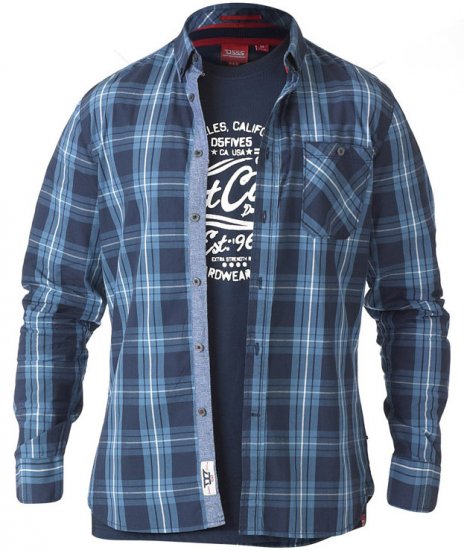D555 Smith Shirt & T-shirt Combo - Srajce - Moške srajce za Močnejše Postave