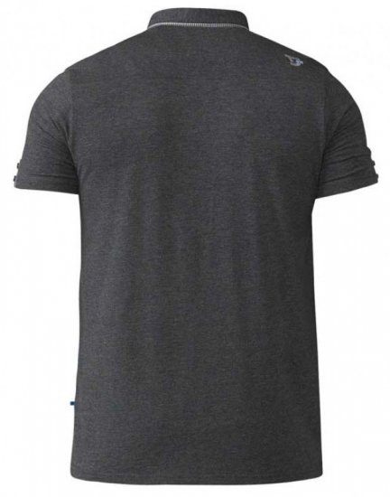 D555 Hogan Polo Charcoal - Polo majice - Moške Polo Majice za Močnejše Postave