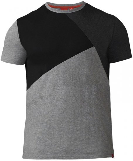 D555 Authentic T-shirt Grey - Kratke Majice - Moške kratke majice za močnejše postave